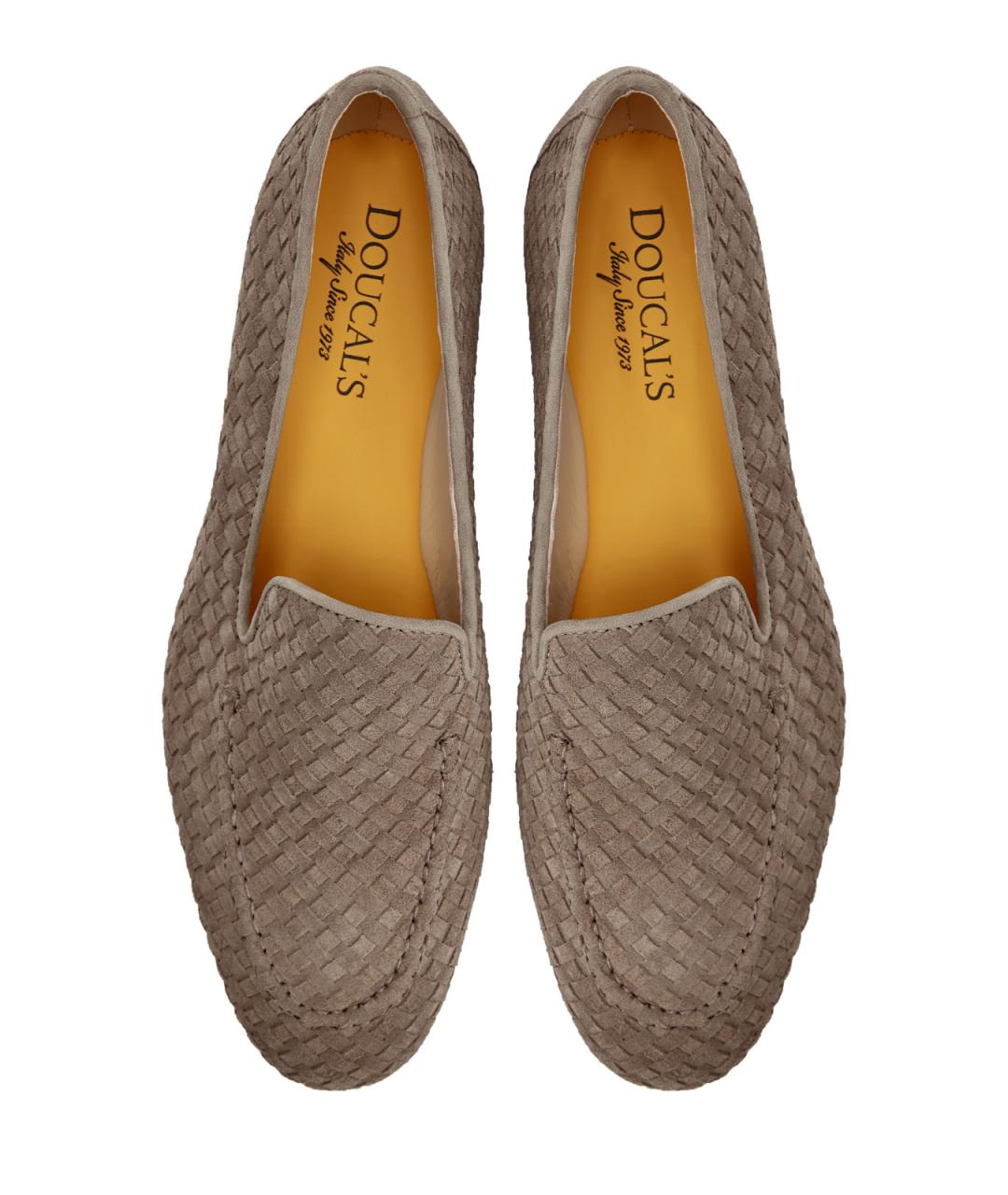 DOUCAL'S Бежевые кожаные лоферы, фото 6