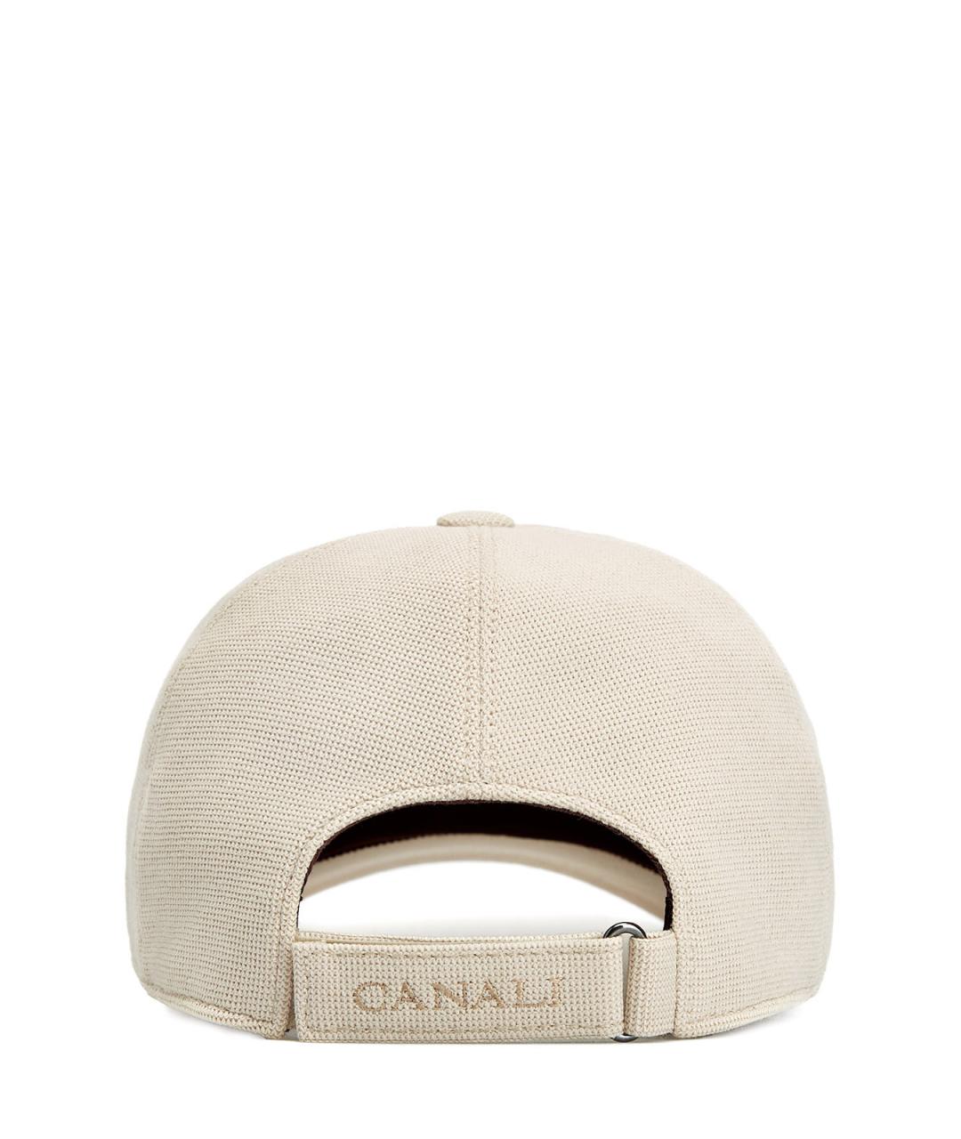 CANALI Бежевая хлопковая кепка/бейсболка, фото 3