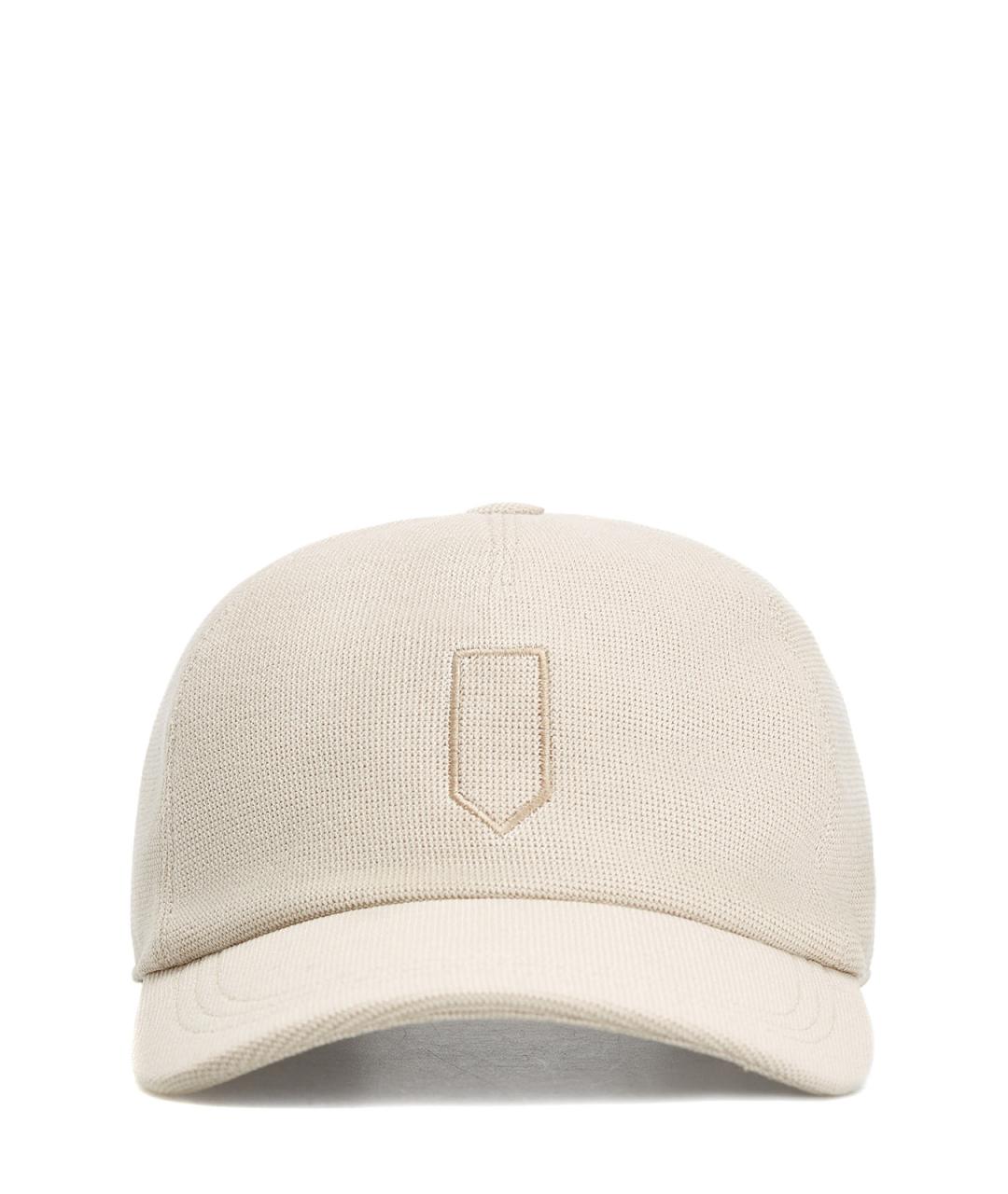 CANALI Бежевая хлопковая кепка/бейсболка, фото 1
