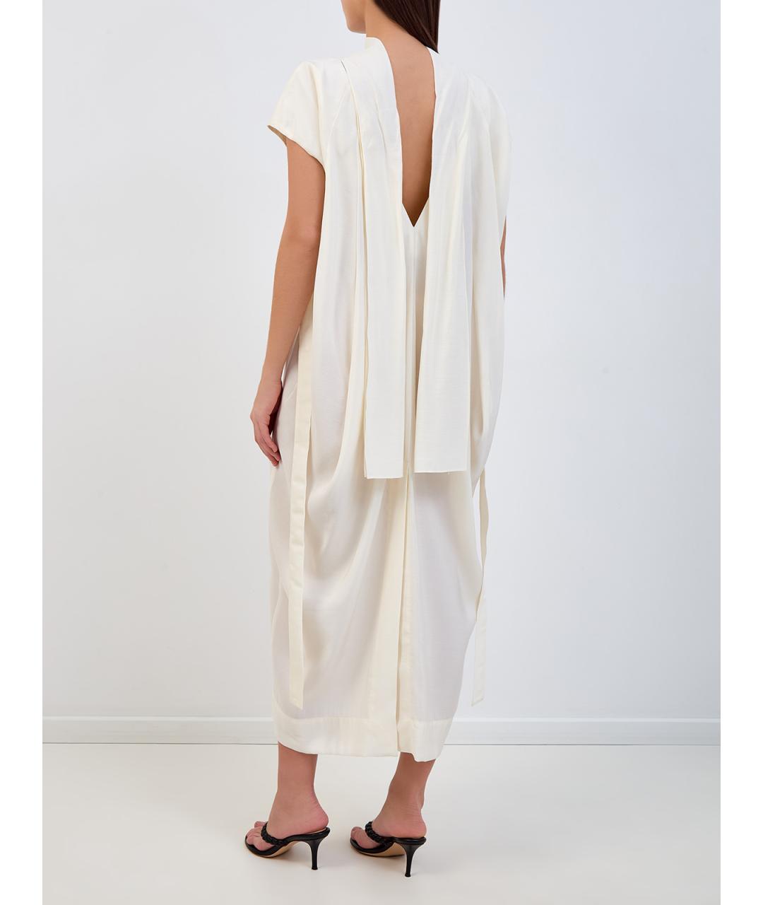 GENTRY PORTOFINO Белое повседневное платье, фото 4