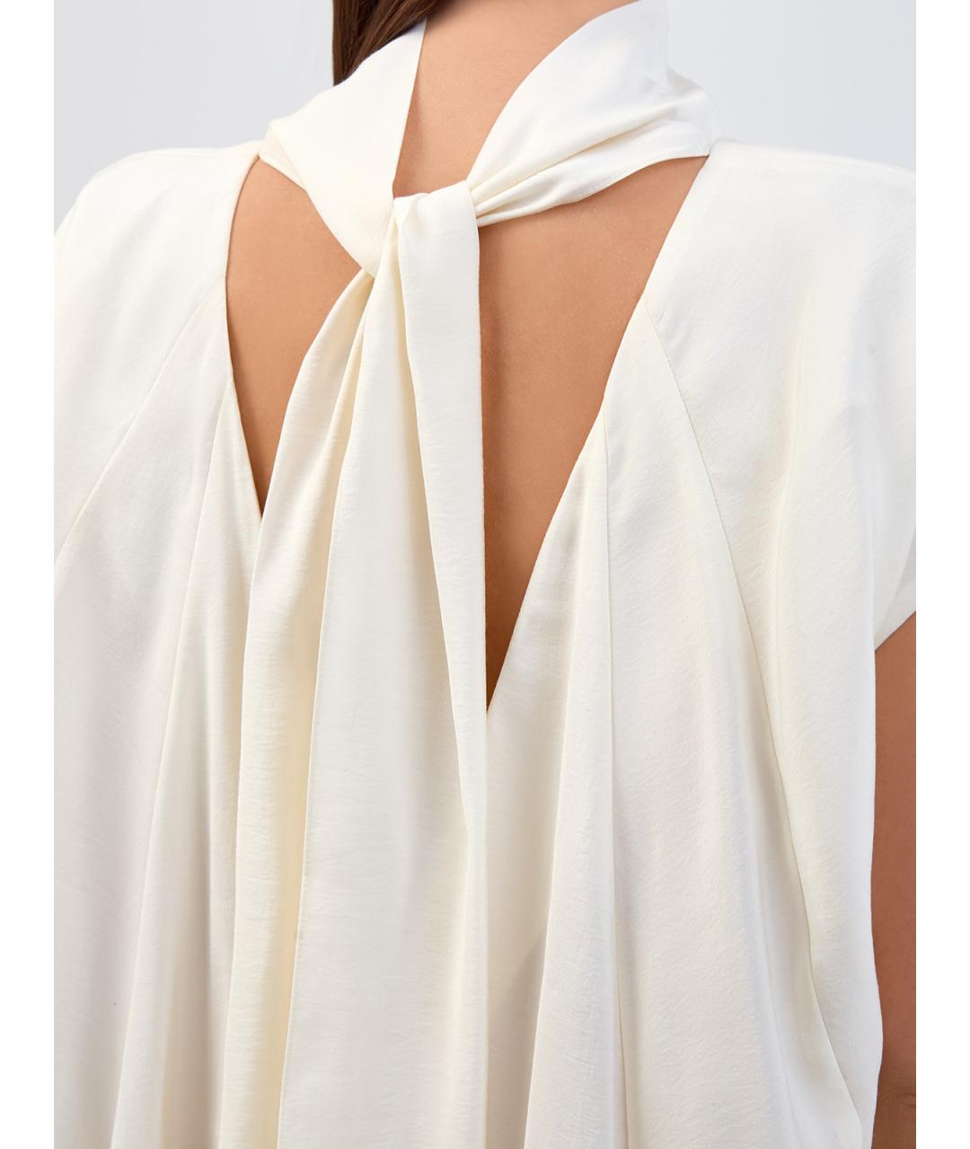 GENTRY PORTOFINO Белое повседневное платье, фото 5