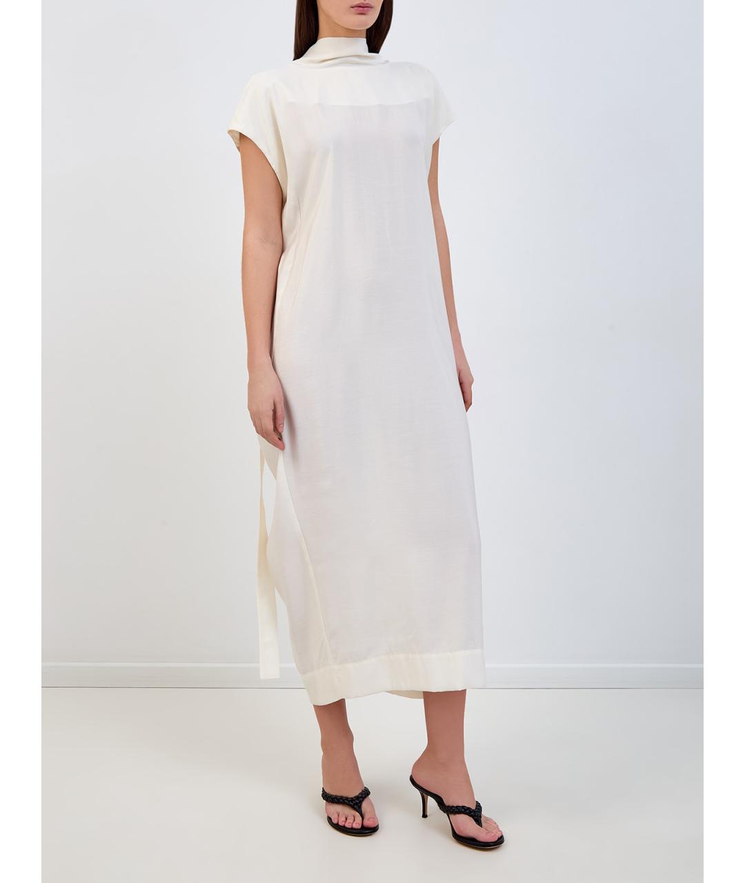 GENTRY PORTOFINO Белое повседневное платье, фото 3