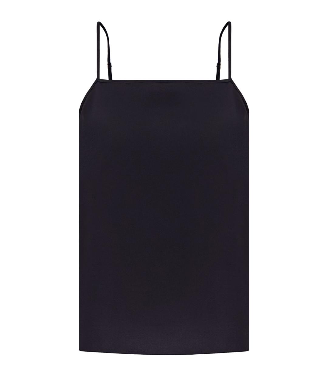 FABIANA FILIPPI Черная полиэстеровая майка, фото 1