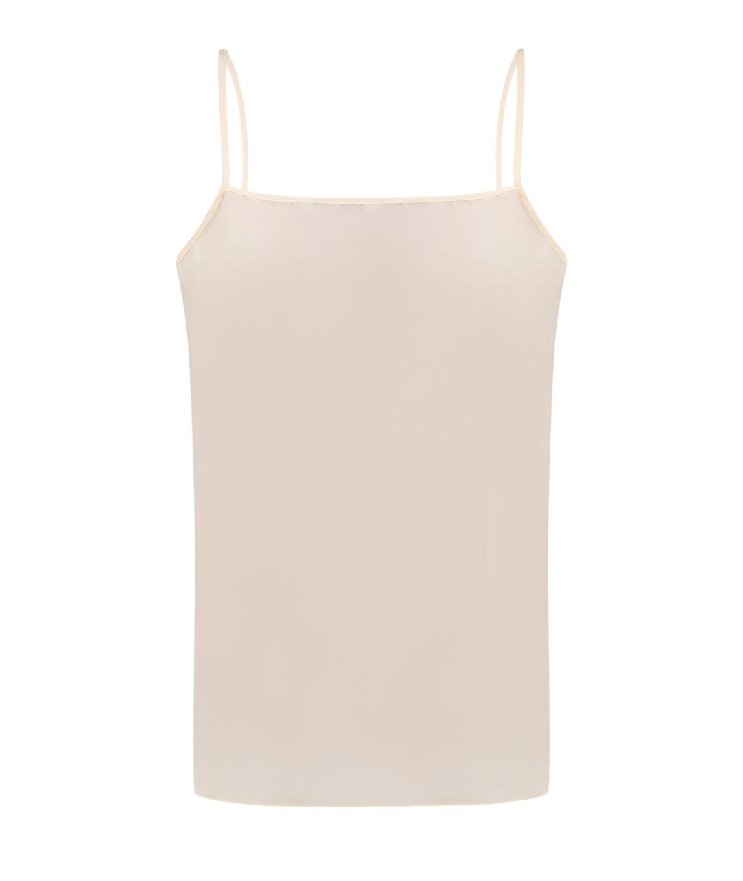 FABIANA FILIPPI Бежевая полиэстеровая майка, фото 1