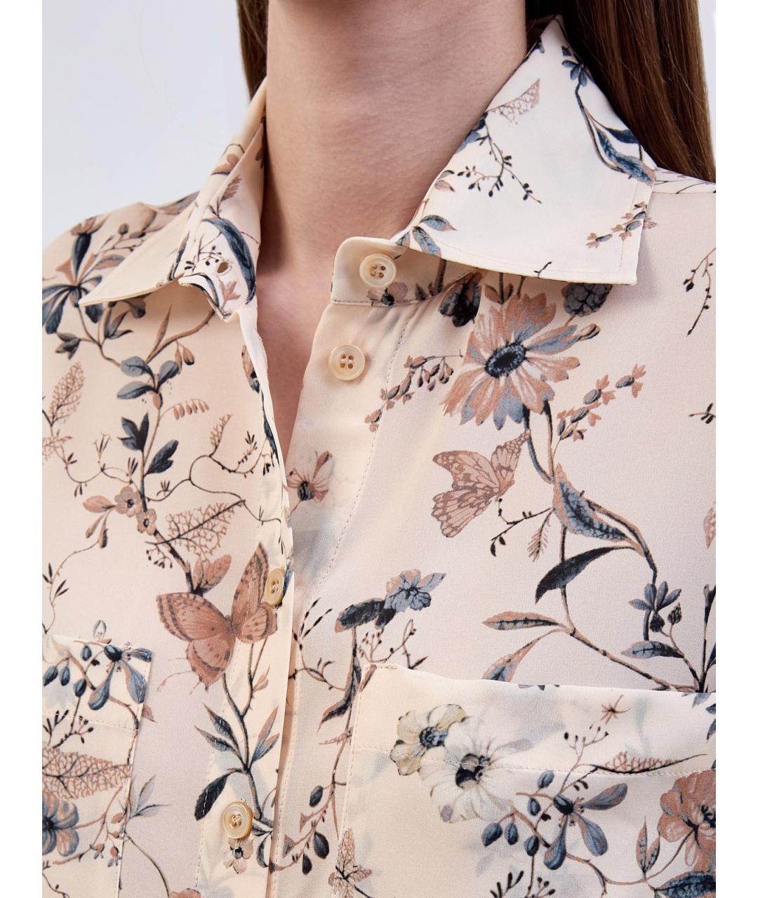 ELEVENTY Мульти шелковая рубашка, фото 5