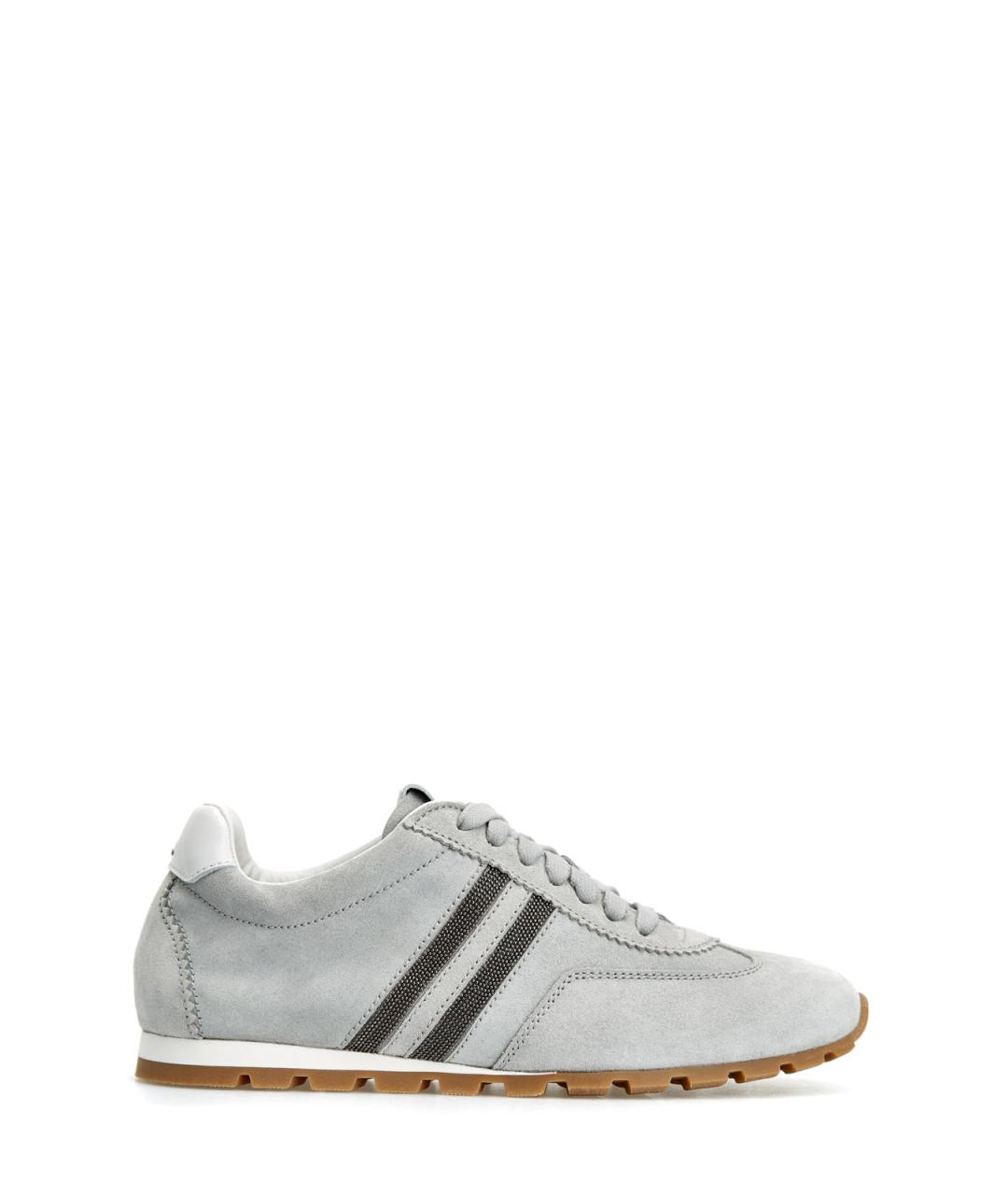 DOUCAL'S Серые замшевые кроссовки, фото 1