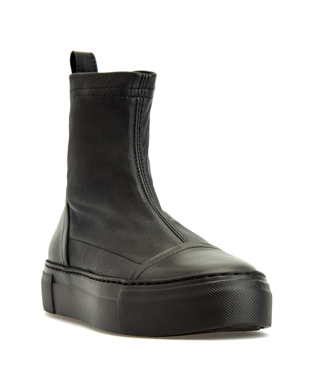 AGL Черные кожаные ботинки, фото 3