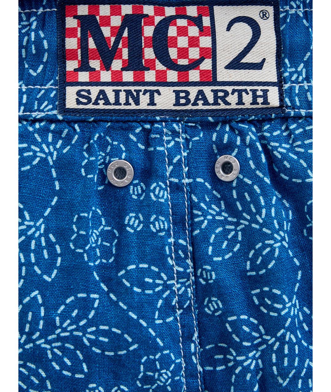 MC2 SAINT BARTH Синие льняные плавки, фото 5