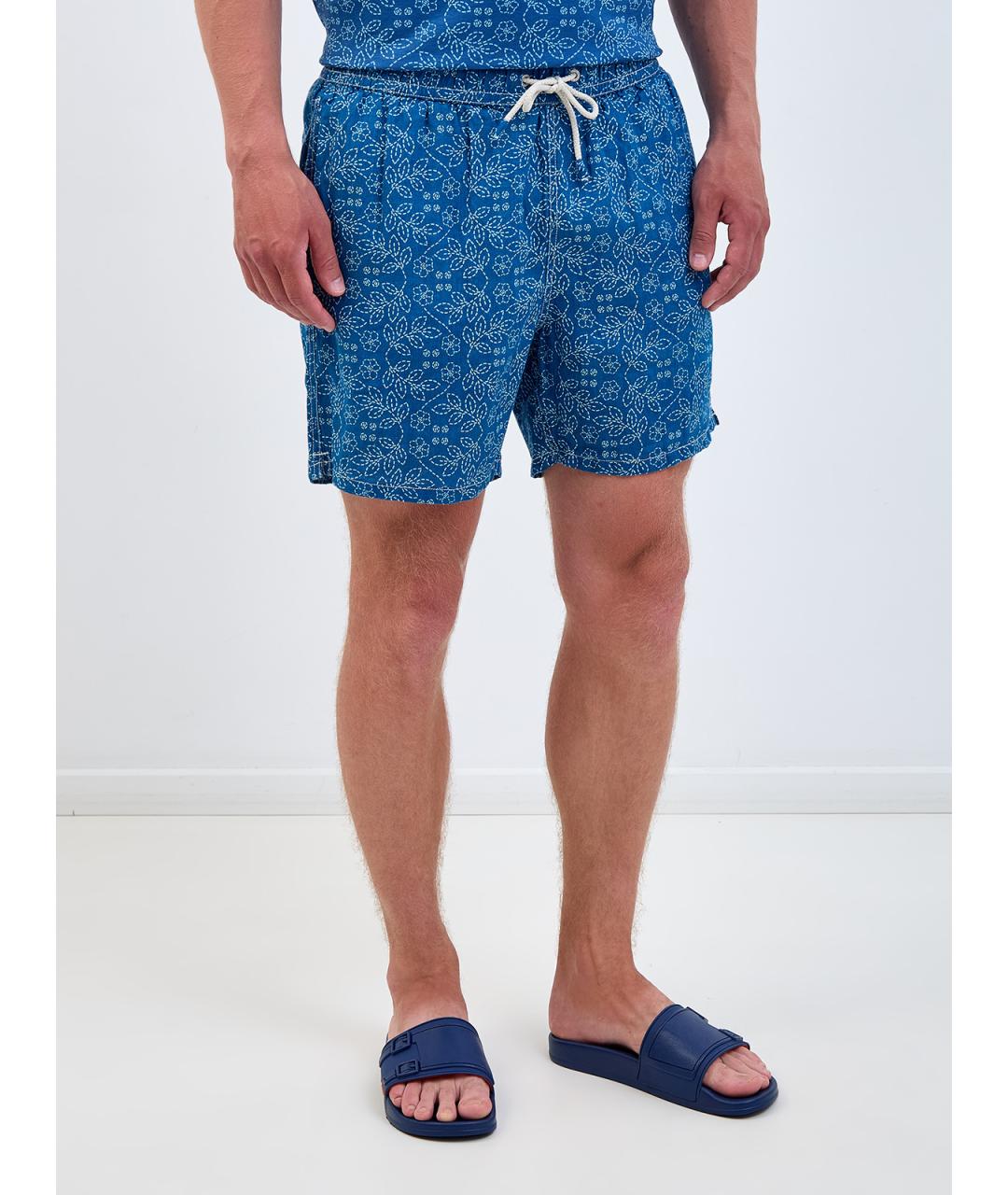 MC2 SAINT BARTH Синие льняные плавки, фото 3