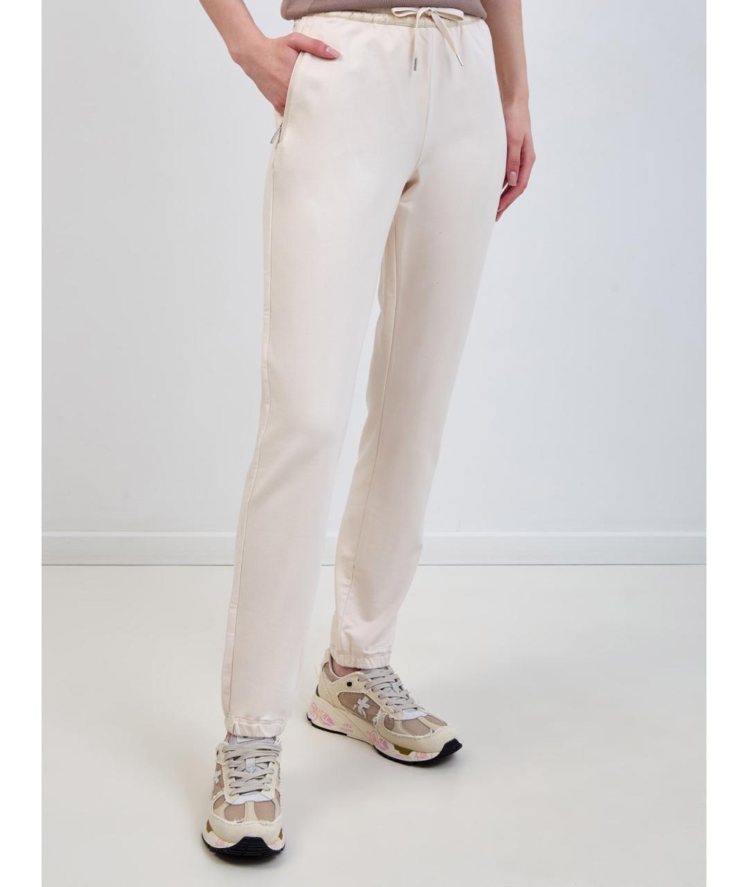 PARAJUMPERS Бежевые хлопковые спортивные брюки и шорты, фото 3