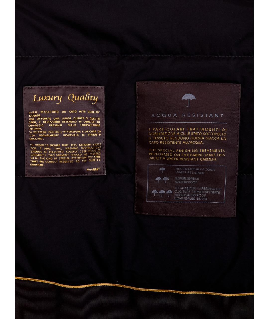 MOORER Черная полиэстеровая куртка, фото 6