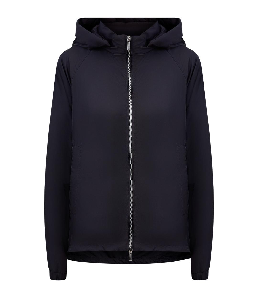 MOORER Черная полиэстеровая куртка, фото 1