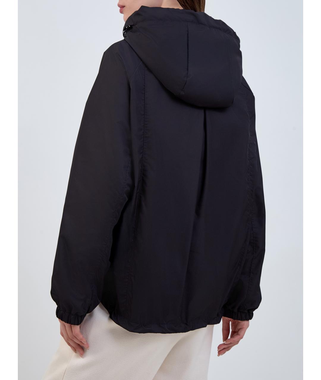MOORER Черная полиэстеровая куртка, фото 4