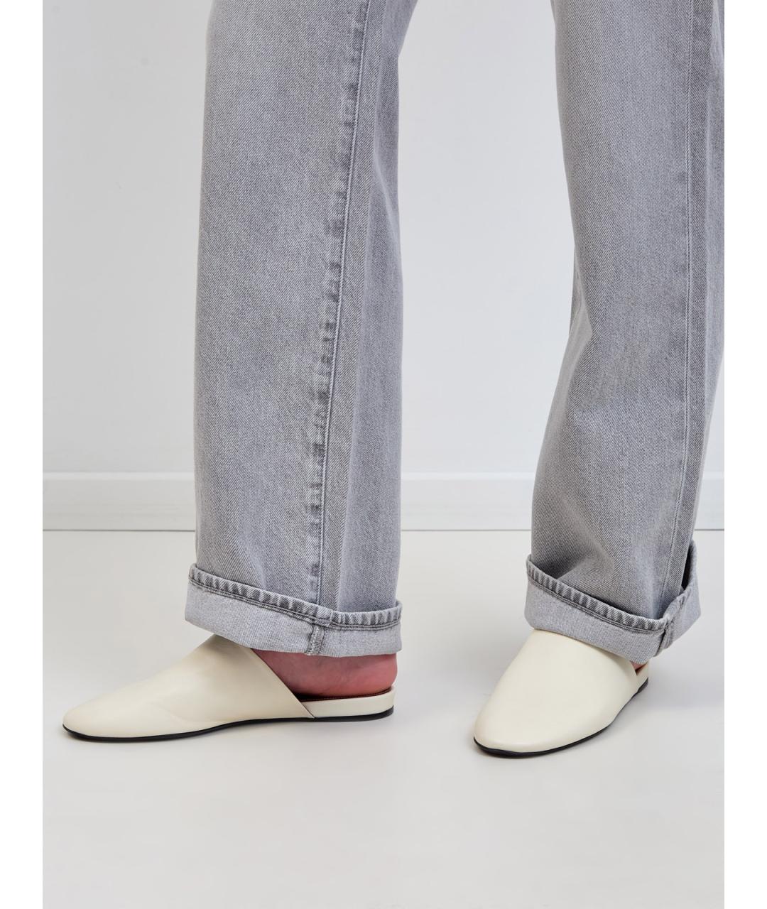 PREMIATA Белые кожаные мюли, фото 2