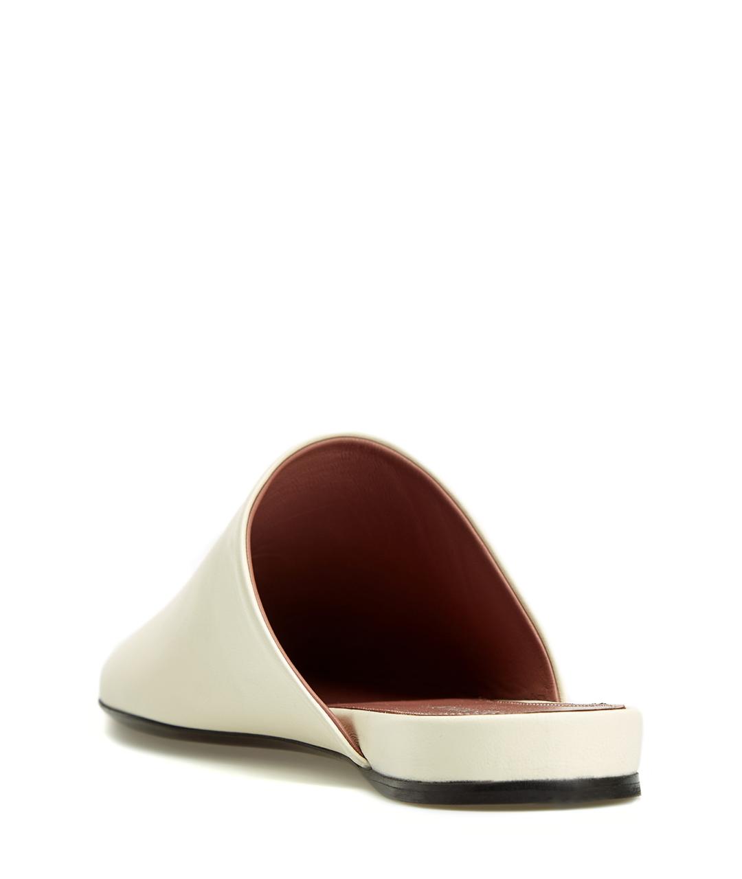 PREMIATA Белые кожаные мюли, фото 4