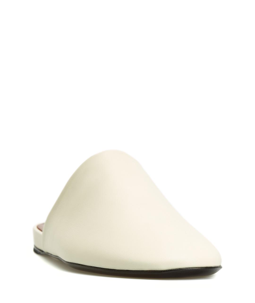 PREMIATA Белые кожаные мюли, фото 3