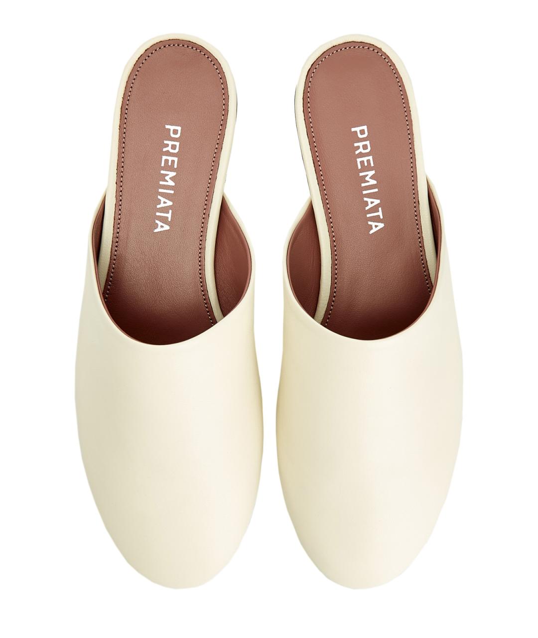 PREMIATA Белые кожаные мюли, фото 6