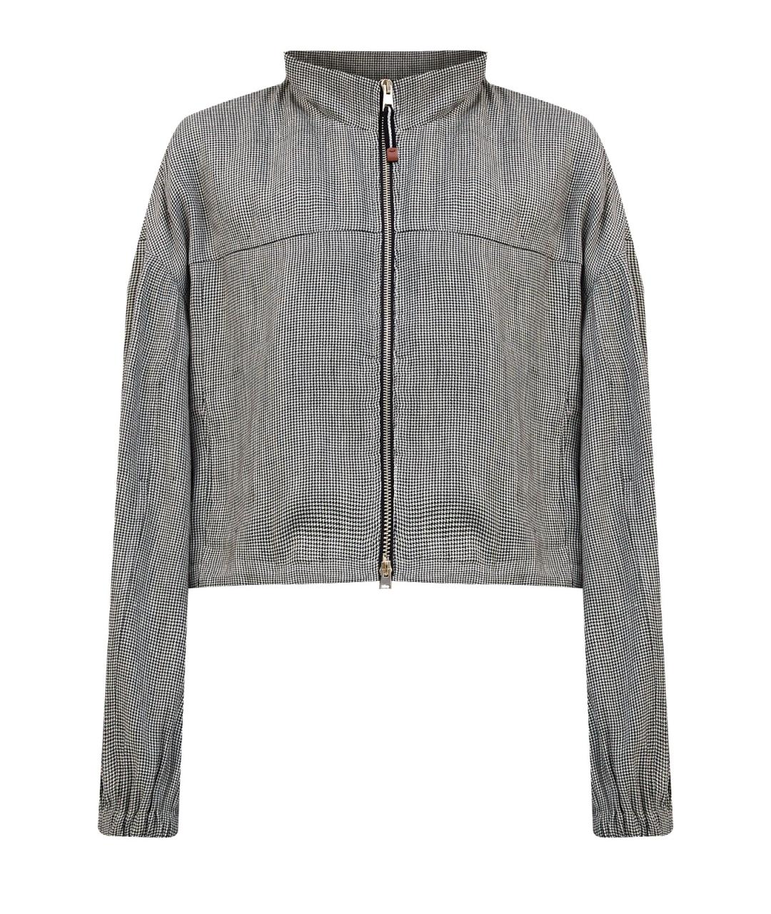 LORENA ANTONIAZZI Серая льняная куртка, фото 1