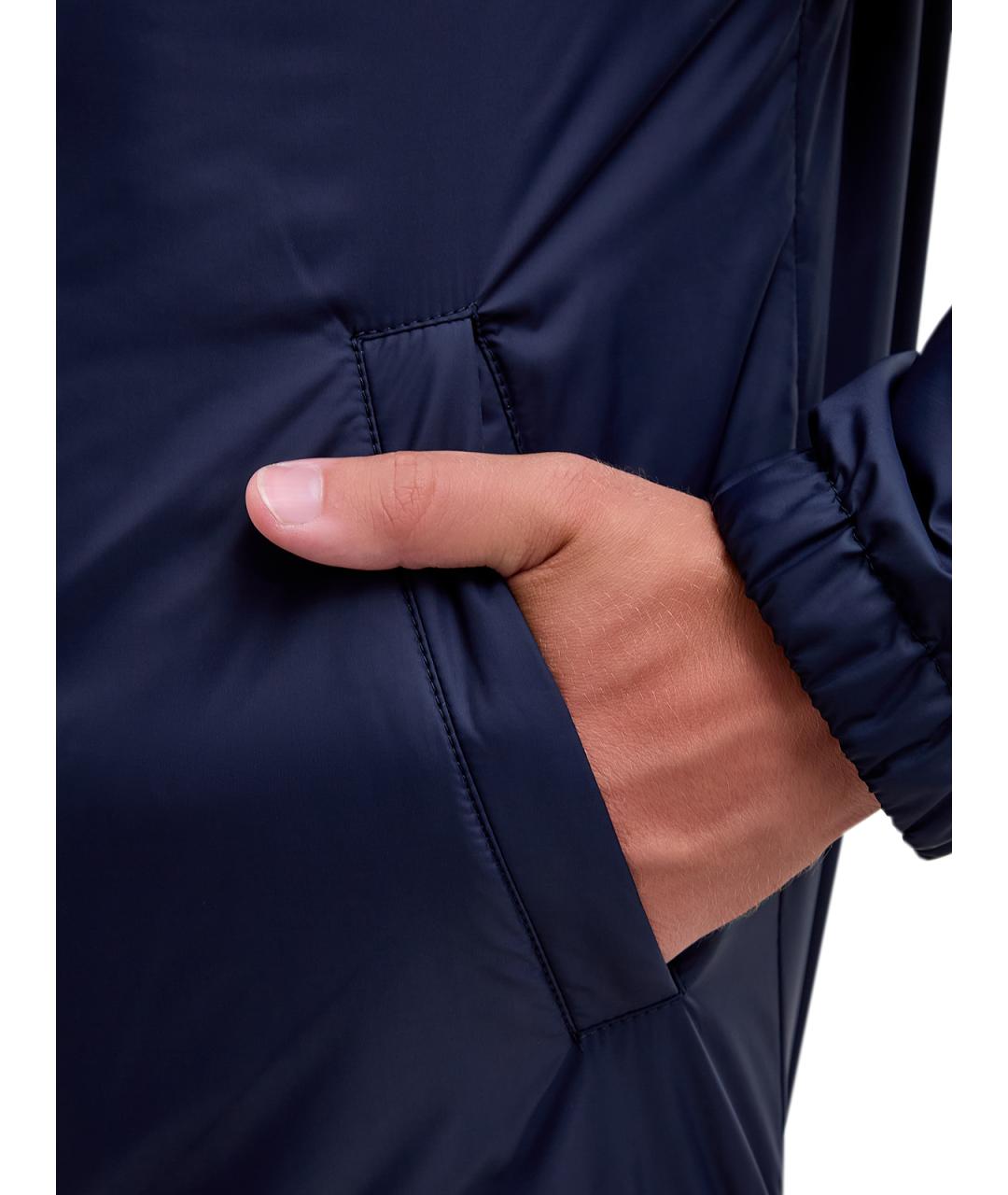CANALI Синяя полиэстеровая куртка, фото 5