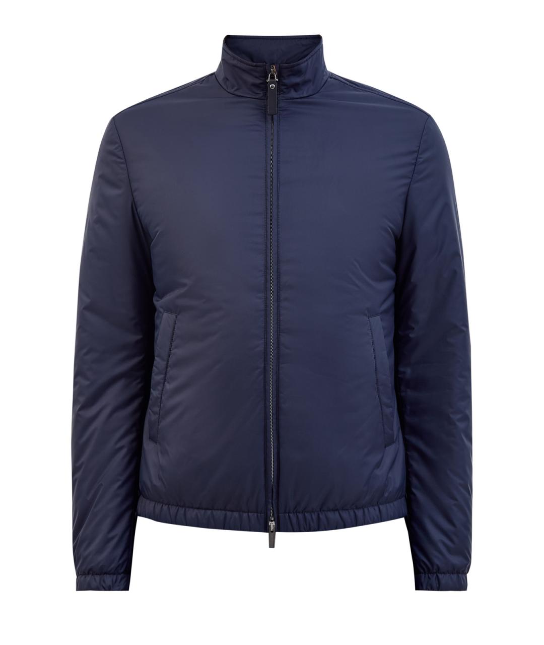 CANALI Синяя полиэстеровая куртка, фото 1