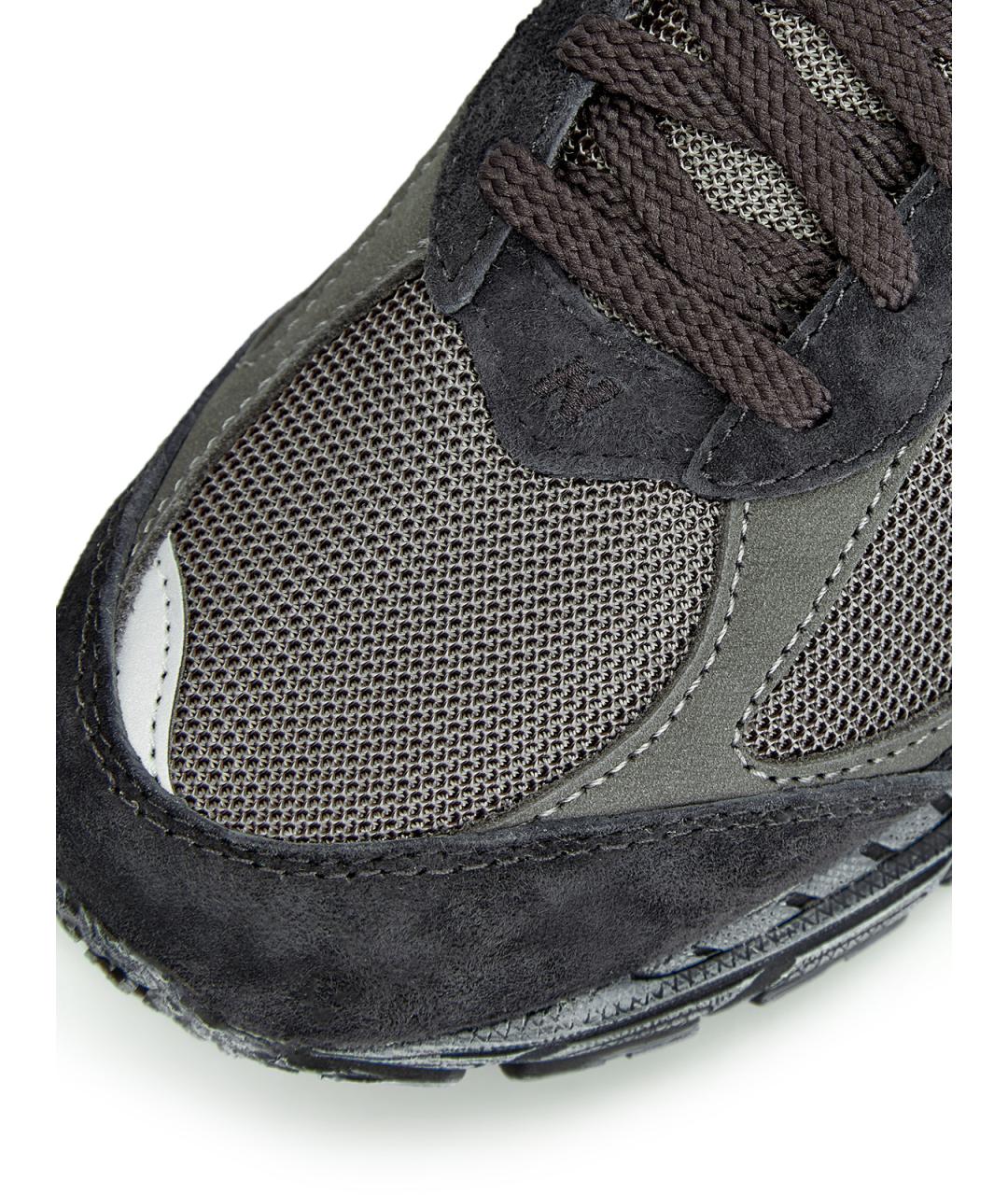 NEW BALANCE Черные замшевые низкие кроссовки / кеды, фото 5