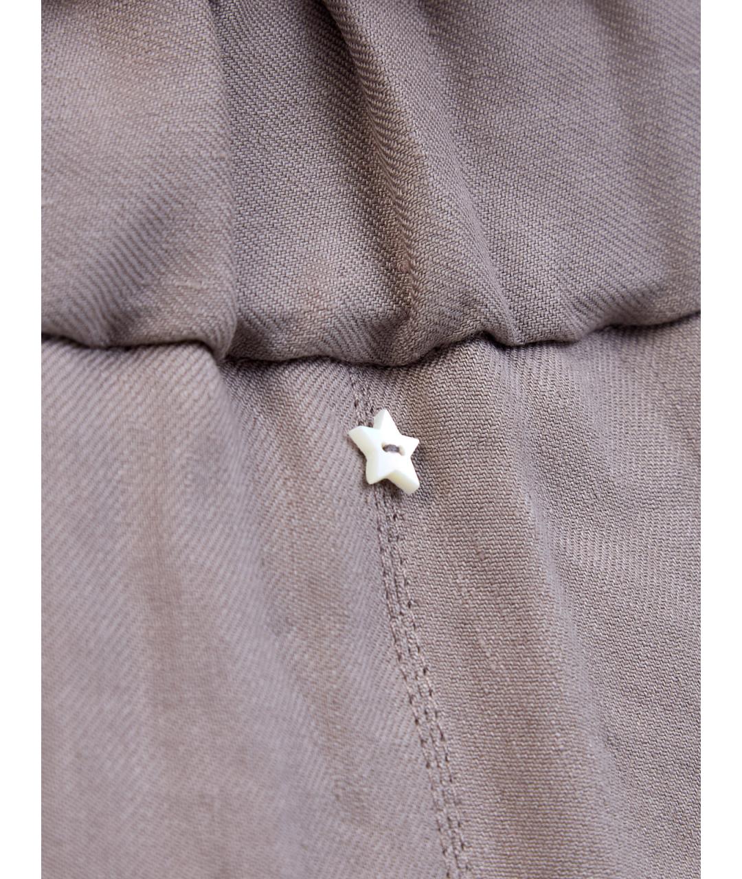 LORENA ANTONIAZZI Серые льняные прямые брюки, фото 5