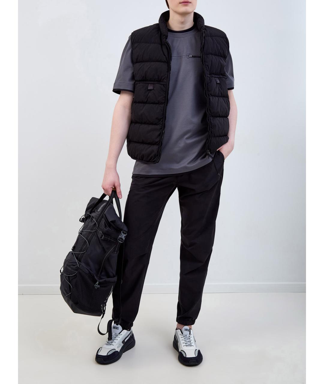 PARAJUMPERS Серая хлопковая футболка, фото 2