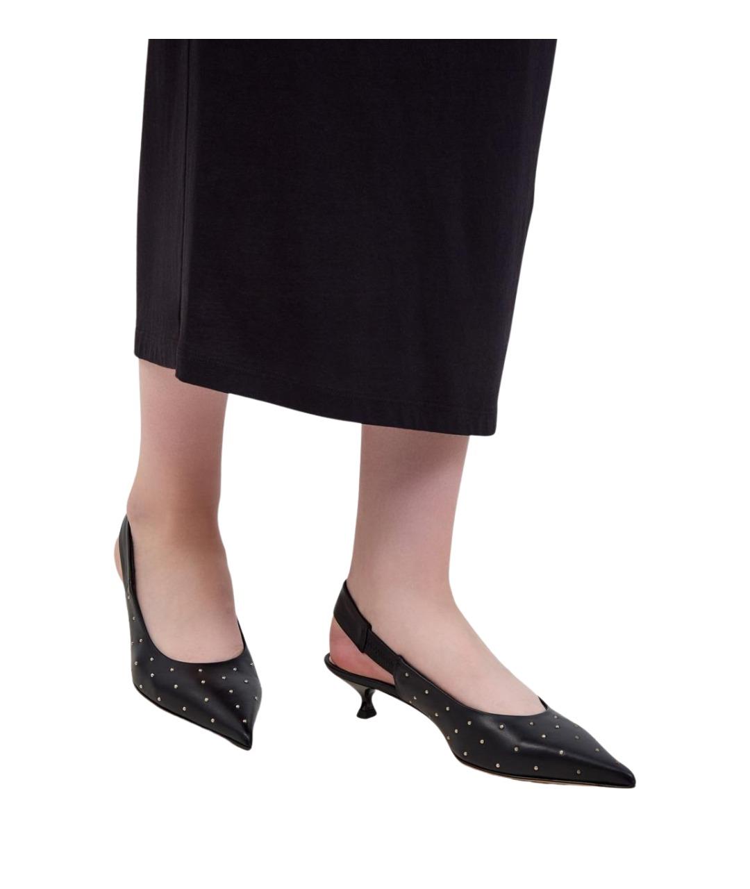 AGL Черные кожаные туфли, фото 2