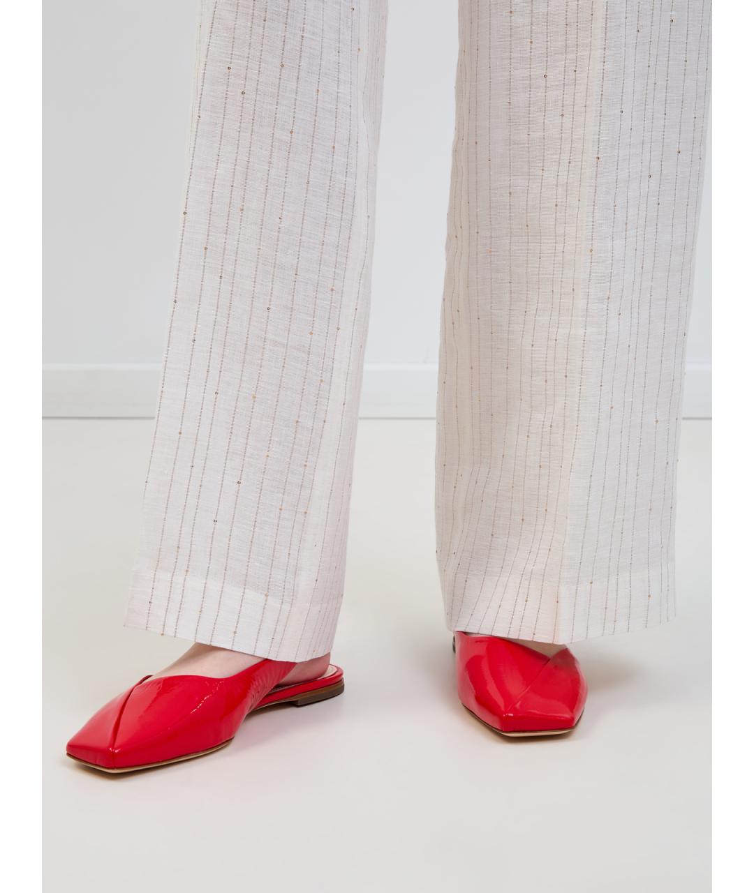 AGL Красные балетки из лакированной кожи, фото 2