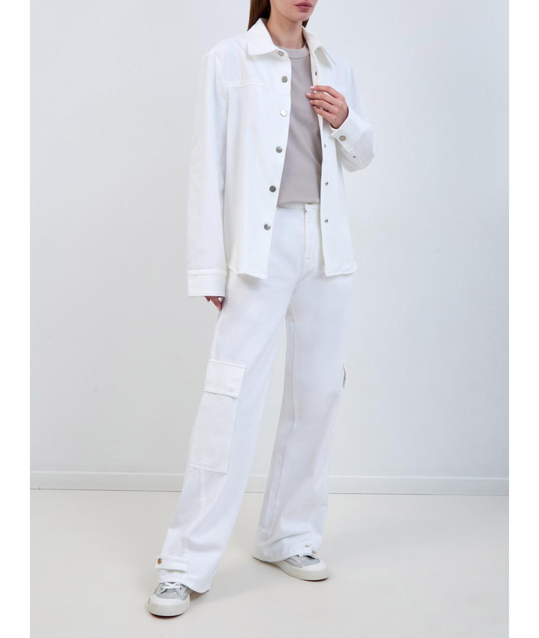 JACOB COHEN Белая хлопковая куртка, фото 2