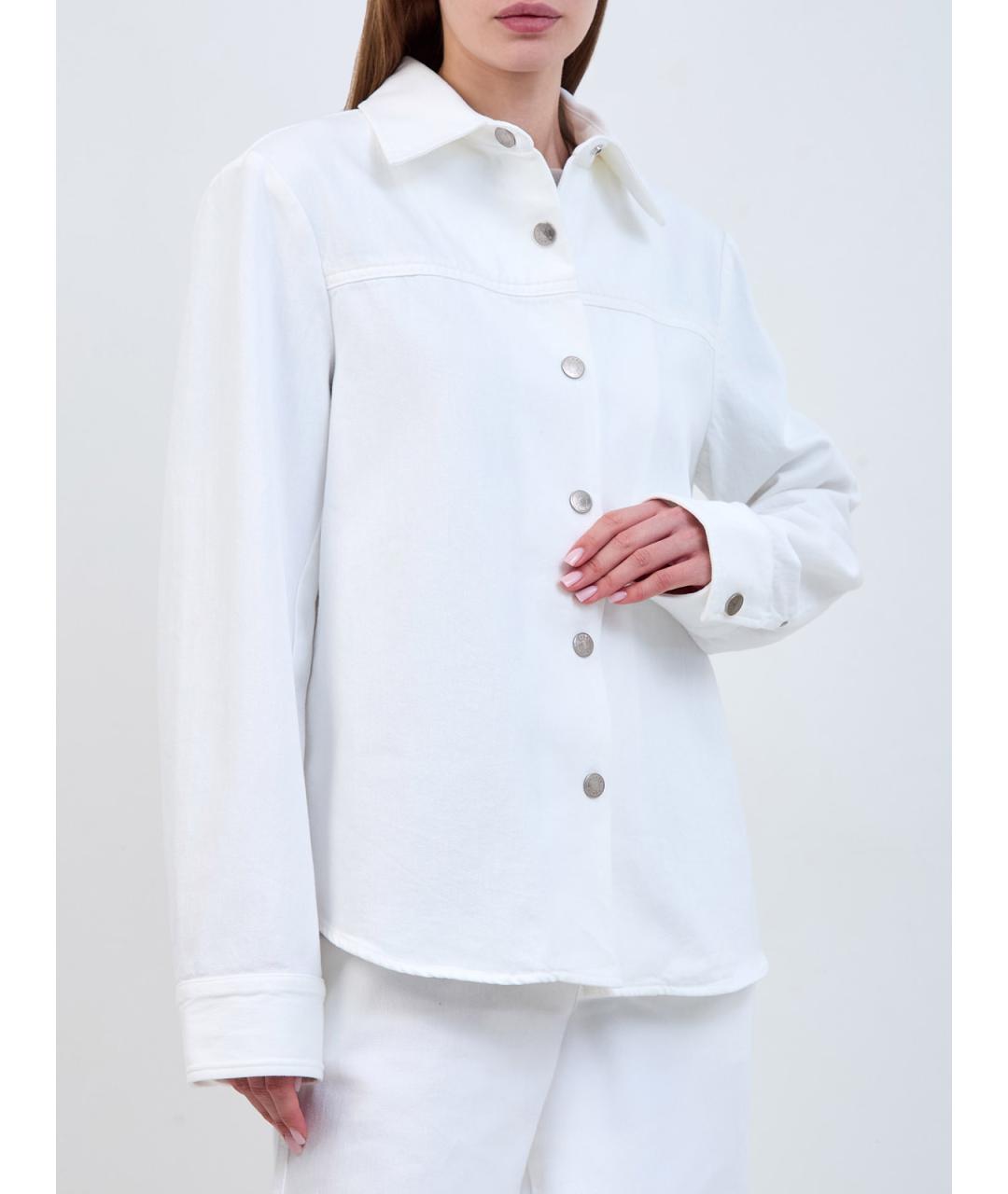 JACOB COHEN Белая хлопковая куртка, фото 3