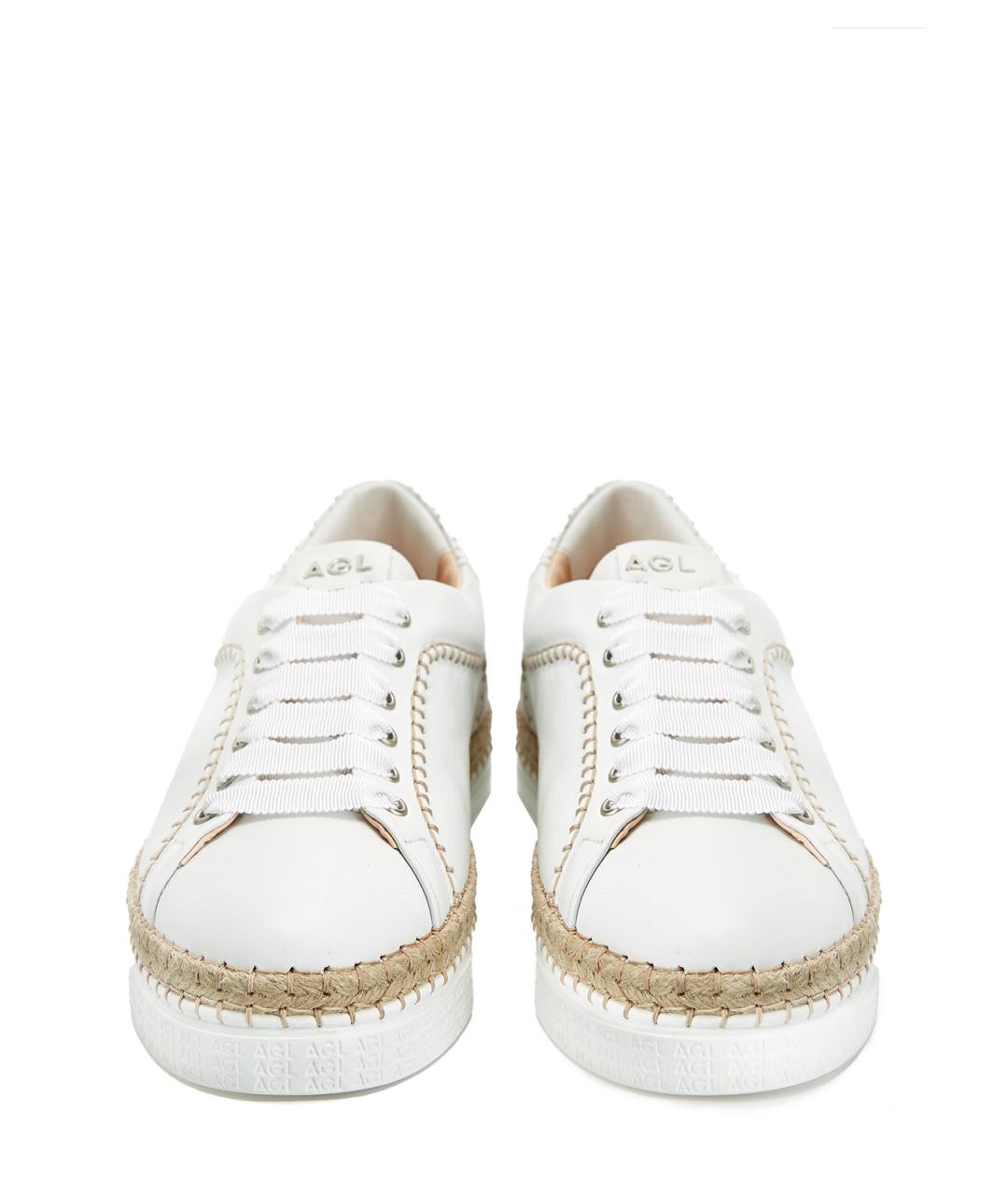 AGL Белые кожаные кеды, фото 5