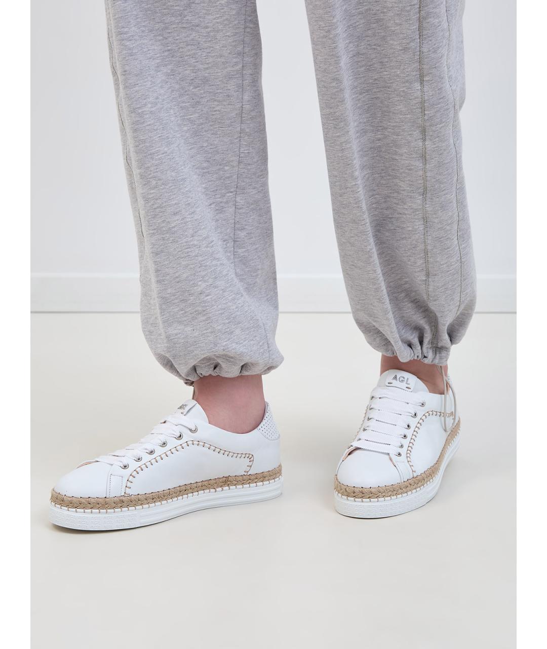 AGL Белые кожаные кеды, фото 2