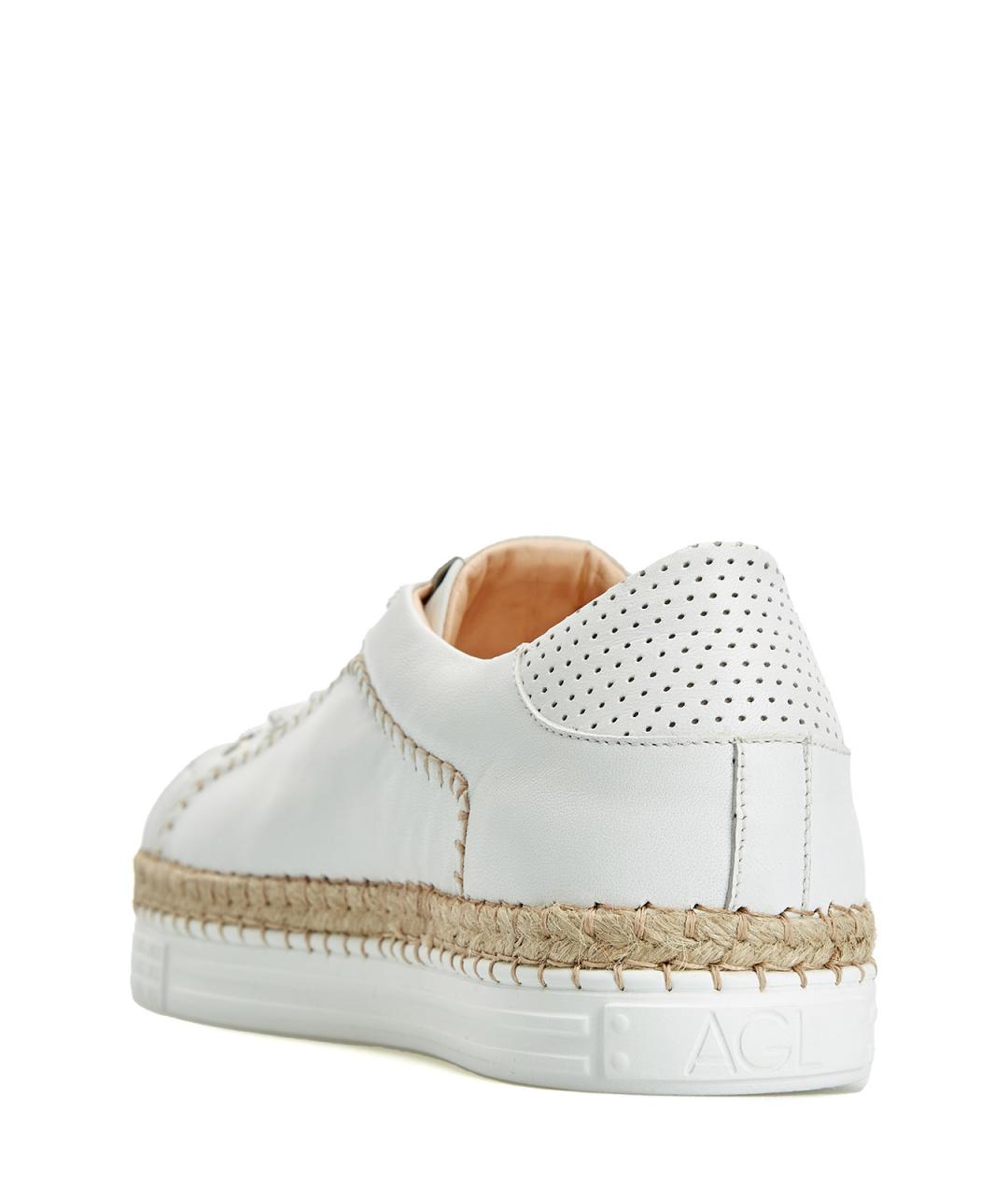 AGL Белые кожаные кеды, фото 4