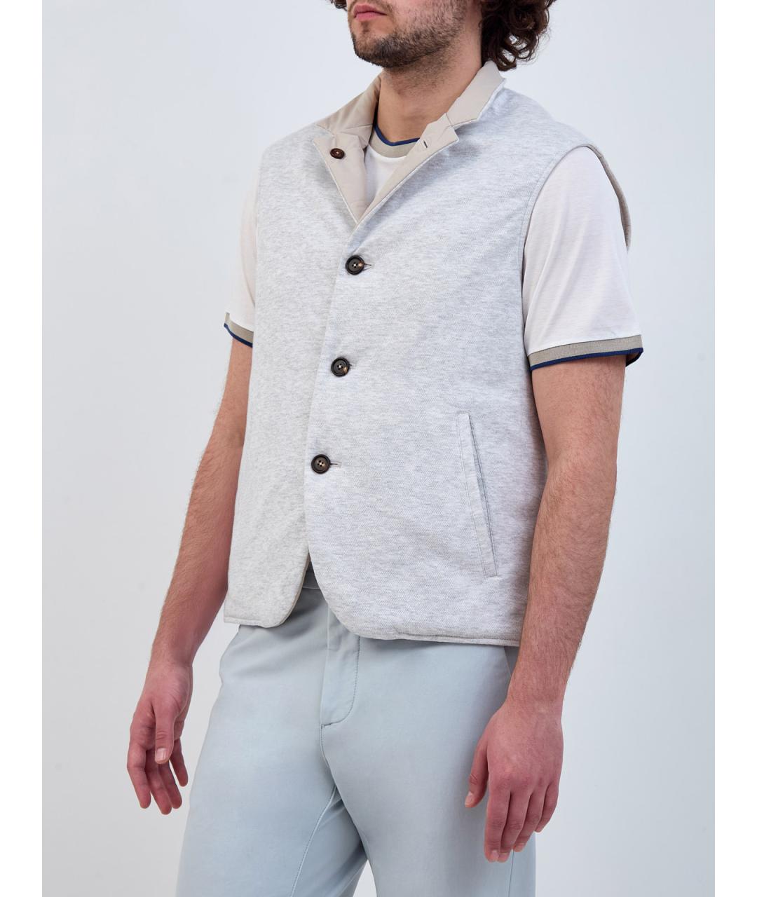 ELEVENTY Мульти льняной жилет, фото 6