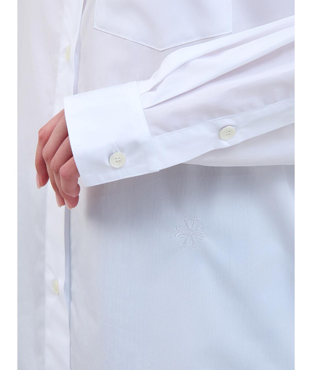 JACOB COHEN Белая хлопковая рубашка, фото 5