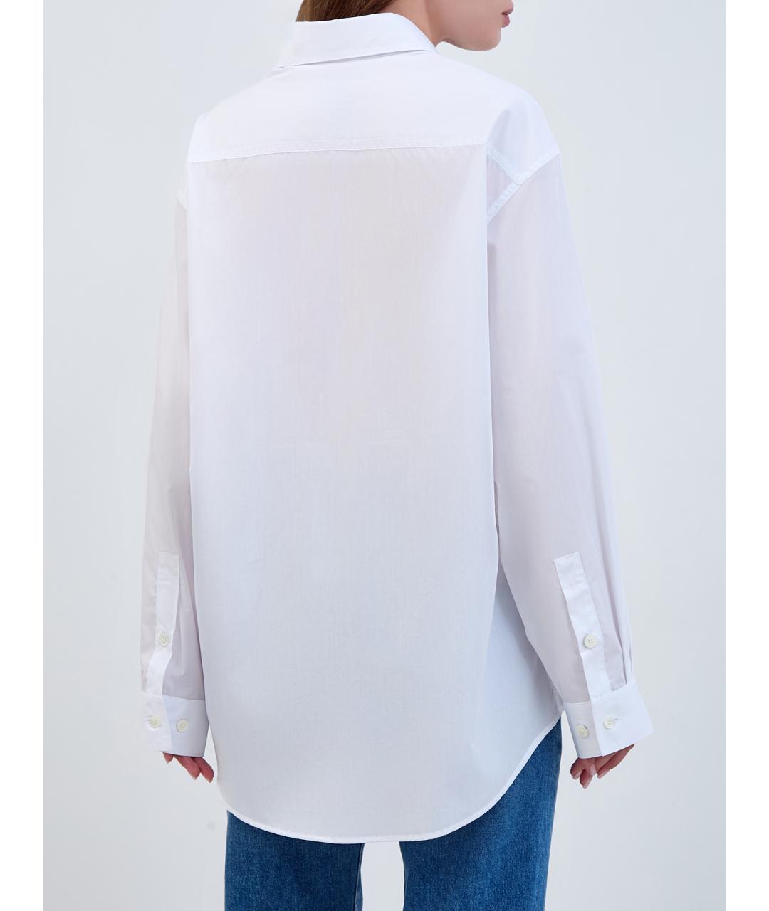 JACOB COHEN Белая хлопковая рубашка, фото 4