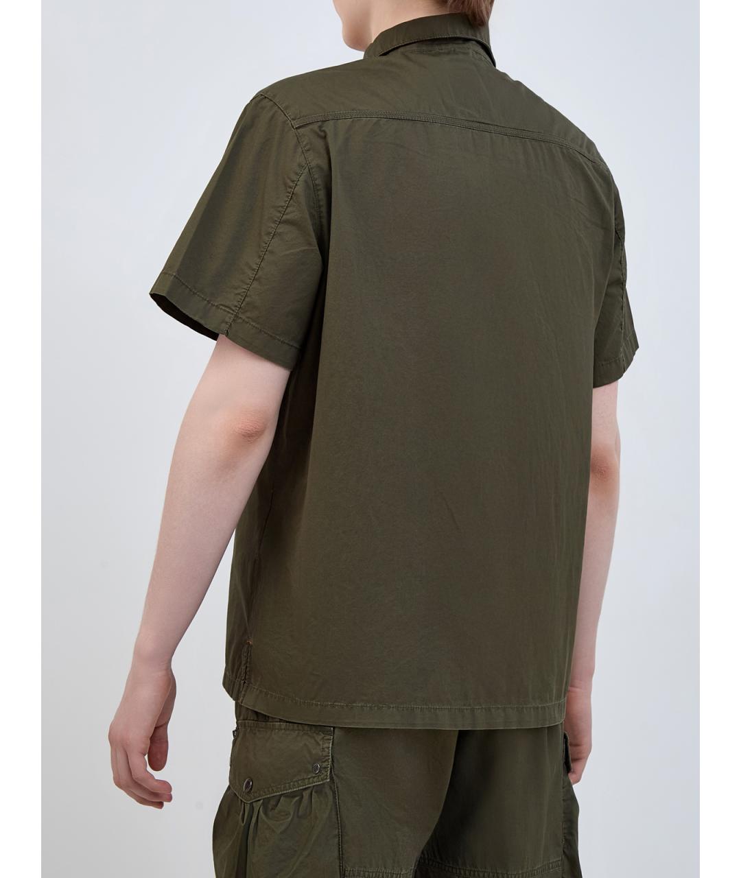 PARAJUMPERS Хаки хлопковая кэжуал рубашка, фото 4