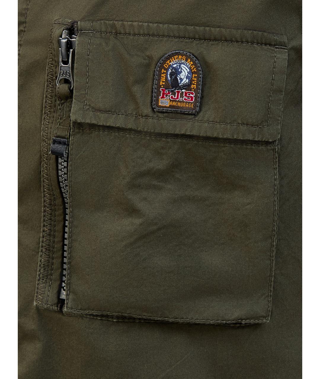 PARAJUMPERS Хаки хлопковая кэжуал рубашка, фото 5