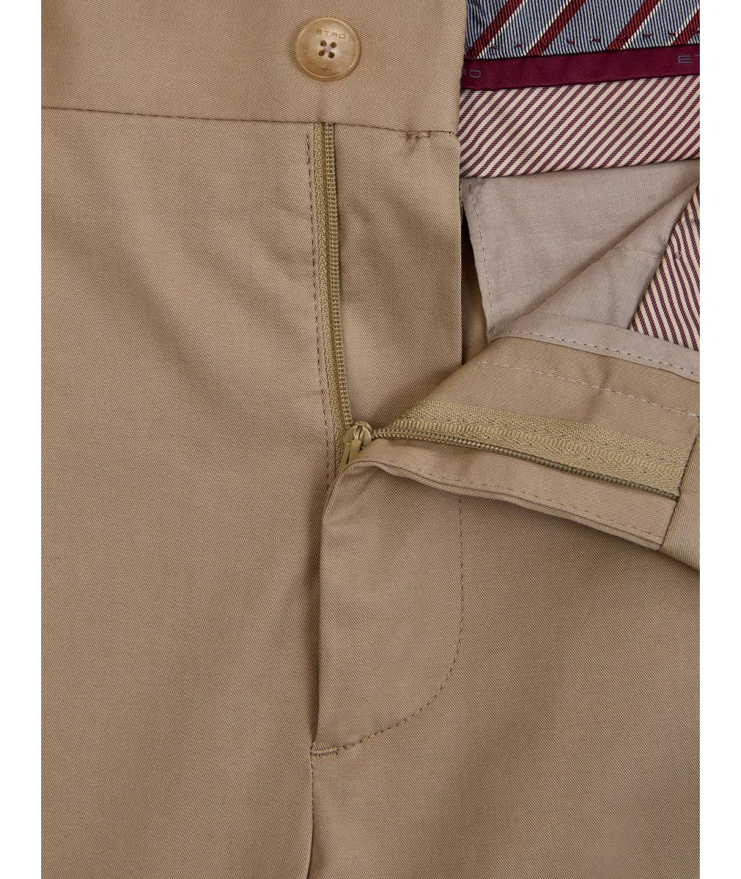 ETRO Бежевые хлопковые повседневные брюки, фото 6