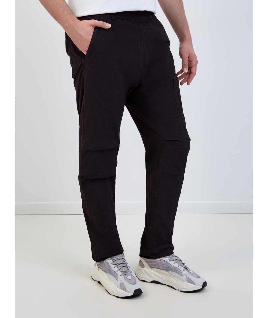 CP COMPANY Черные полиамидовые повседневные брюки, фото 3