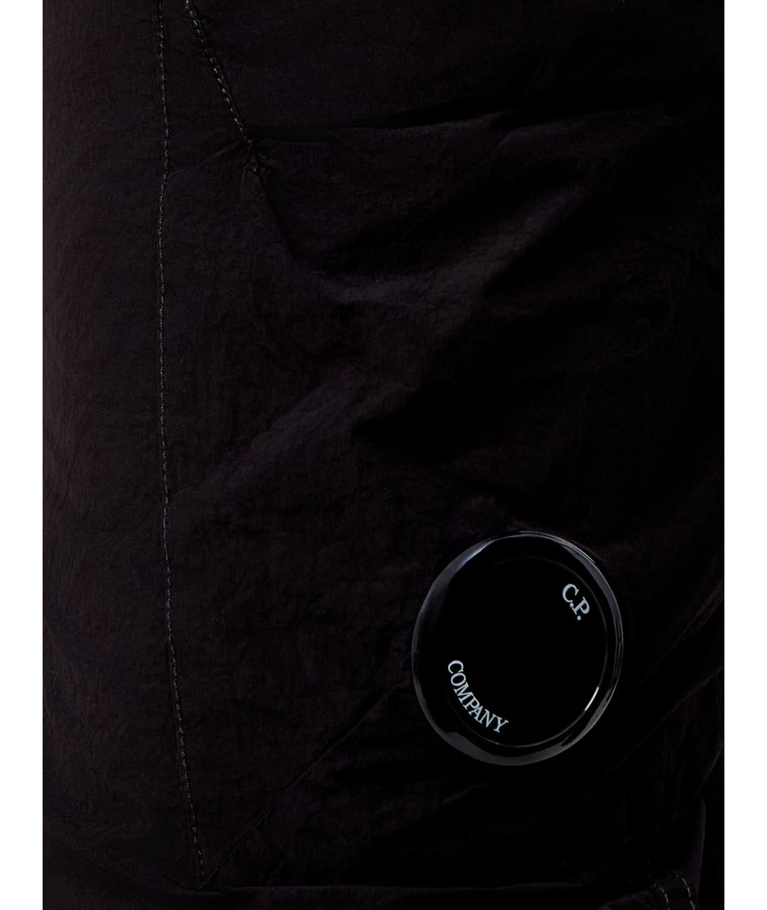 CP COMPANY Черные полиамидовые повседневные брюки, фото 5