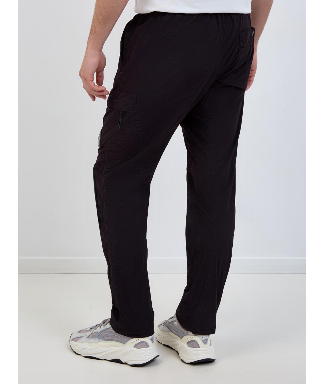 CP COMPANY Черные полиамидовые повседневные брюки, фото 4