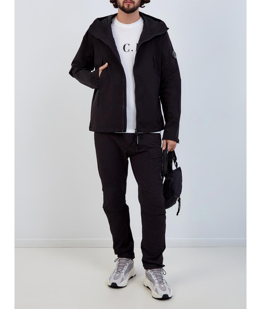 CP COMPANY Черные полиамидовые повседневные брюки, фото 2