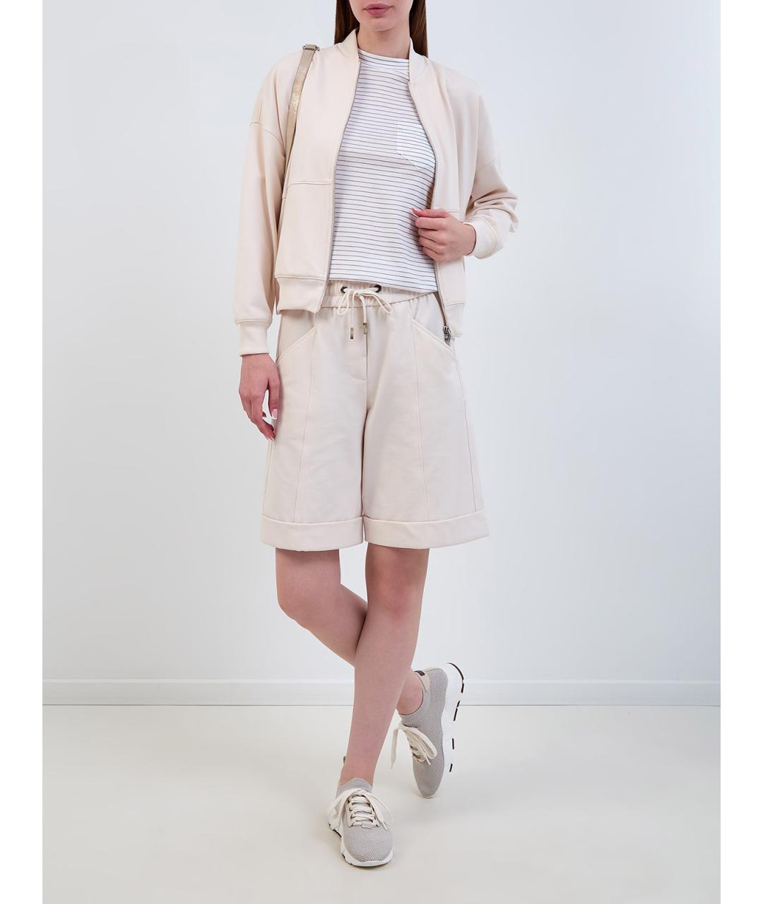 PESERICO Белая хлопковая футболка, фото 2