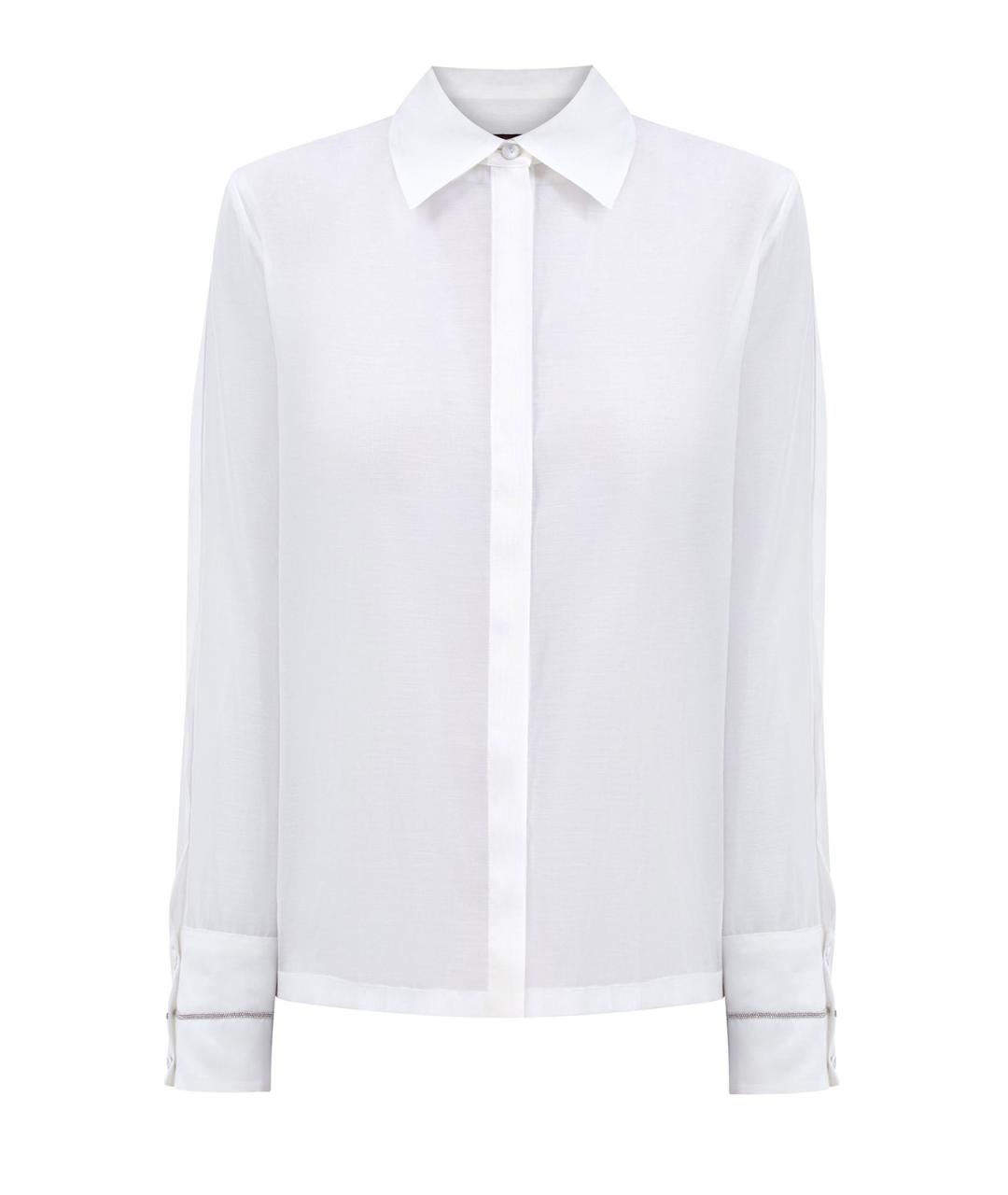PESERICO Белая хлопковая блузы, фото 1