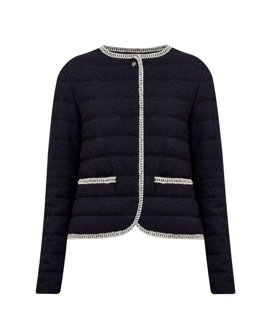 HERNO Темно-синяя хлопковая куртка, фото 1