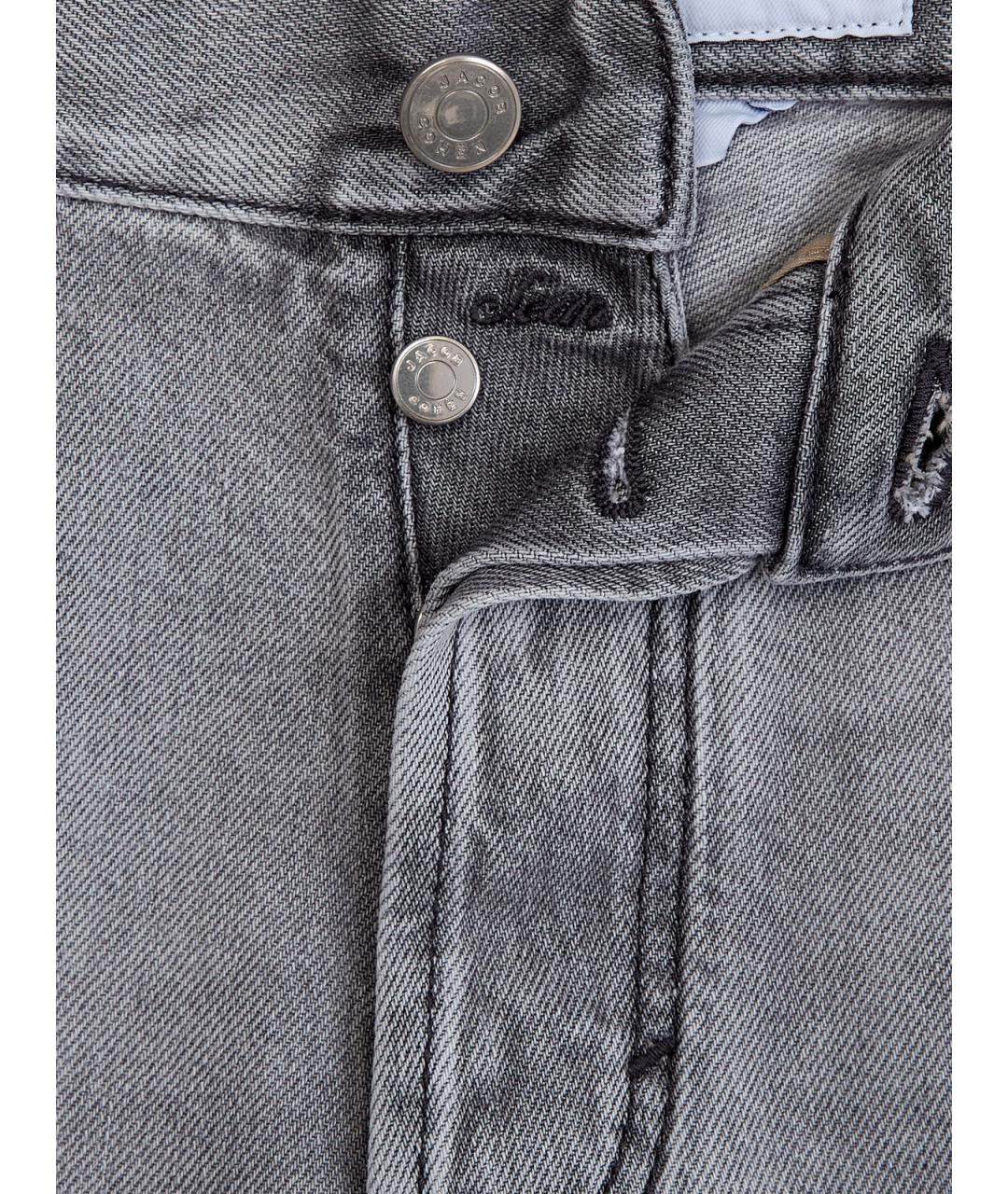 JACOB COHEN Серые хлопковые прямые джинсы, фото 6