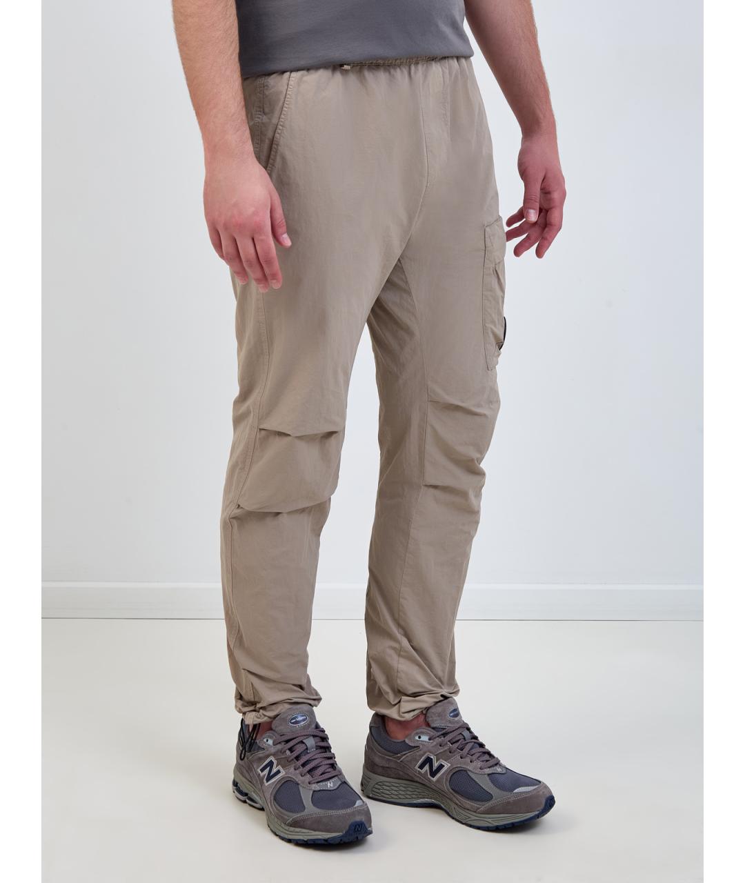 CP COMPANY Бежевые полиамидовые повседневные брюки, фото 3