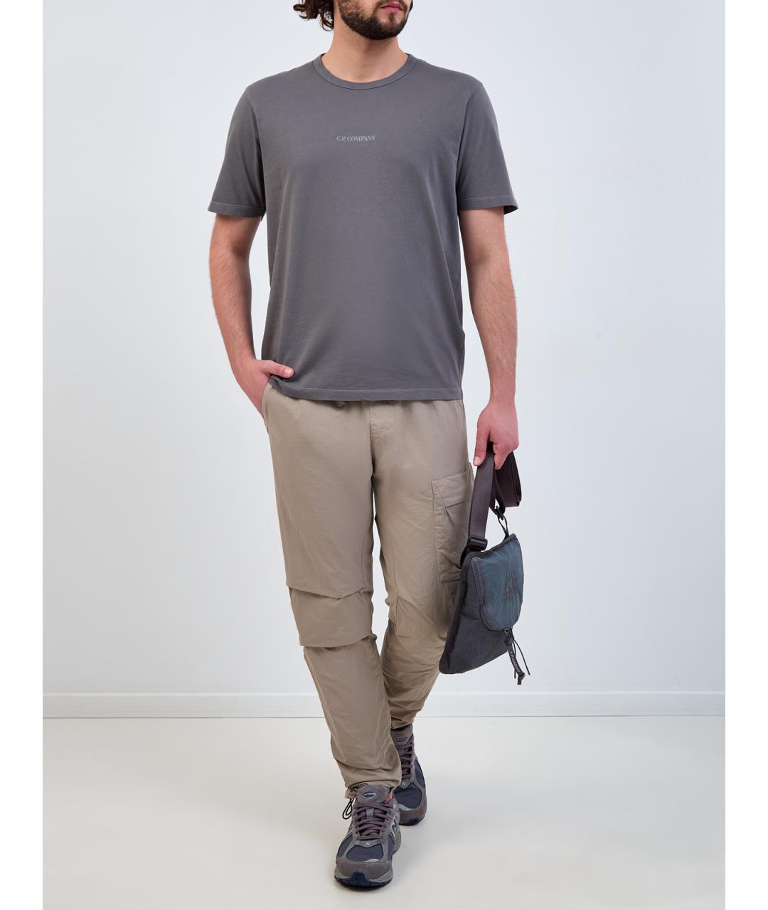 CP COMPANY Бежевые полиамидовые повседневные брюки, фото 2